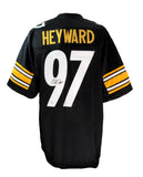 Cameron Heyward Signed Black Custom Football Jersey Steelers Beckett 186579