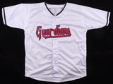 Jose Ramirez Signed Cleveland Guardians White Jersey (Beckett) 2xAll Star 3B