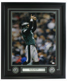 David Akers Signed Framed Philadelphia Eagles 16x20 Point Photo JSA ITP