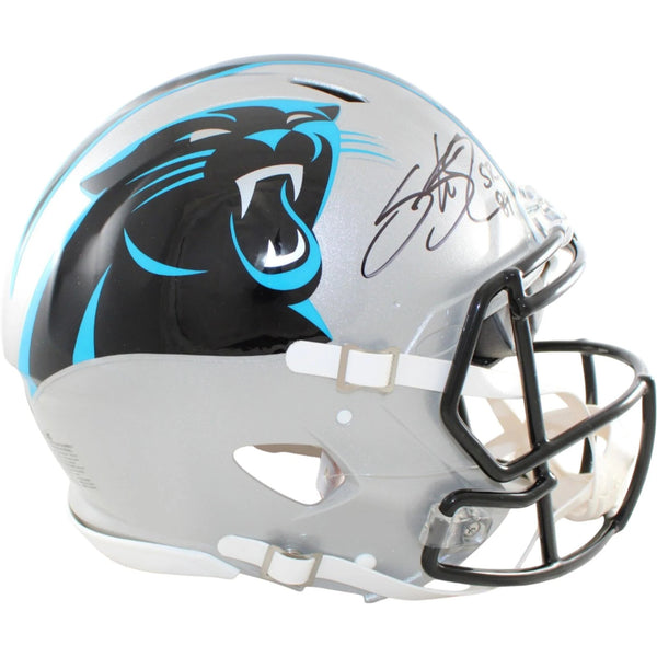 Steve Smith Autographed/Signed Carolina Panthers Helmet Proline Radtke 58609