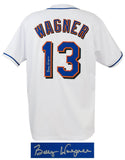 Billy Wagner (NY METS) Signed White Custom Baseball Jersey (SCHWARTZ SPORTS COA)