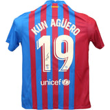 Sergio Aguero Autographed/Signed Barcelona F.C. Jersey Beckett 43474