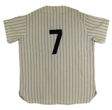 Yankees Mickey Mantle No. 7 Signed Mitchell & Ness Pinstripe Jersey PSA #AI02332