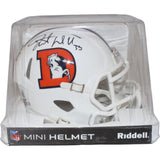 Javonte Williams Signed Denver Broncos 23 Alternate Mini Helmet Beckett 40955