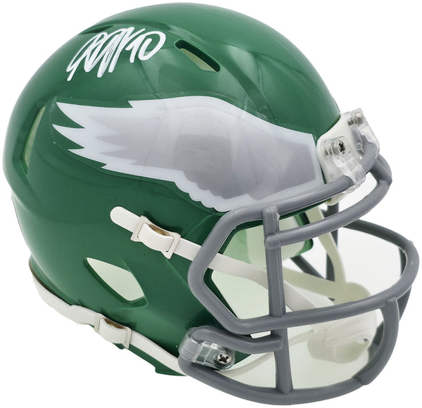 DESEAN JACKSON AUTOGRAPHED EAGLES 2023 KELLY GREEN MINI HELMET BECKETT 243640