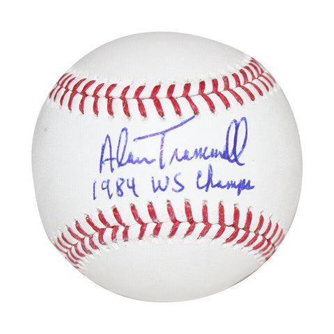 Alan Trammell Autographed Detroit Tigers Baseball WS Champs Beckett 40489