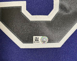 Carlos Gonzalez Autographed Majestic Purple Colorado Rockies Jersey (XL) MLB COA