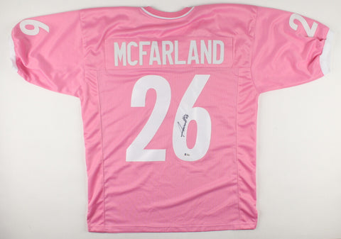 Anthony McFarland Signed Pittsburgh Steelers Pink Breast Cancer Jersey (Beckett)