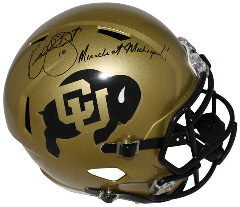 Kordell Stewart Autographed Colorado Buffaloes F/S Helmet Insc. Beckett 40602