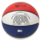 Julius Erving Philadelphia 76ers Signed Red White Blue ABA Basketball w/Case BAS