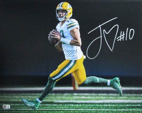 Jordan Love Green Bay Packers Autographed 16x20 Photo Beckett 189161