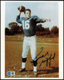 Frank Gifford Autographed 8x10 Photo New York Giants Beckett BAS QR #BS31951
