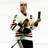 Chris Chelios Signed Chicago Blackhawks Red Captain's Jersey (Wilder) Defenseman