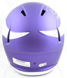 Randy Moss Signed Vikings F/S Tribute Speed Helmet Straight Cash- Beckett W Holo