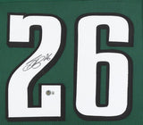 Saquon Barkley Signed Philadelphia Eagles 35"x43" Framed Jersey (Beckett) #1 R.B