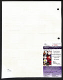 Biggie Munn HOF Michigan State Head Coach Signed/Auto Contract JSA BA199637