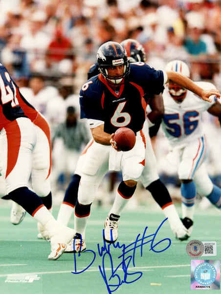 Bubby Brister Autographed/Signed Denver Broncos 8x10 Photo Beckett 50385