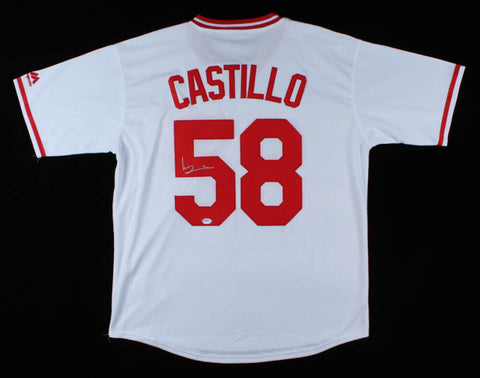 Luis Castillo Signed Cincinnati Reds Majestic Style Jersey (PSA COA) 3xAll Star
