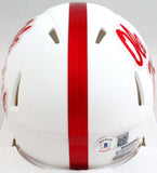 A.J. Brown Autographed White Ole Miss Rebels Speed Mini Helmet- Beckett W Holo