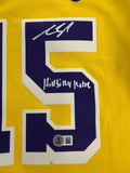 Austin Reaves Autographed Los Angeles Lakers Nike Swingman Jersey Beckett Kobe
