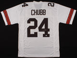 Nick Chubb Signed Browns #24 Jersey (JSA COA) Cleveland's 2nd Rd Draft Pck 2018