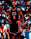 Derrick Coleman Signed Team USA Jersey (JSA COA) NBA Rookie of the Year (1991)