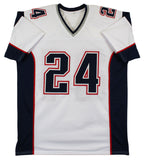 Ty Law "3x SB Champ" Authentic Signed White Pro Style Jersey BAS Witnessed