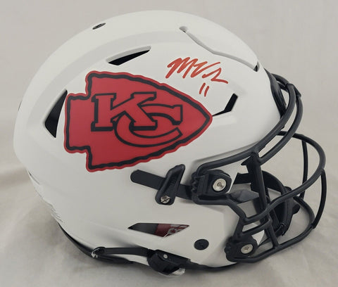 MARQUEZ VALDES-SCANTLING SIGNED KC CHIEFS LUNAR ECLIPSE SPEEDFLEX HELMET BECKETT