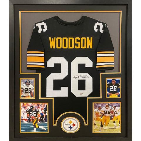 Rod Woodson Autographed Signed Framed Pittsburgh Steelers Jersey BECKETT