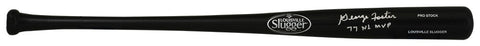 George Foster Signed Louisville Slugger Pro Black Baseball Bat - (SCHWARTZ COA)