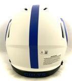 MARSHALL FAULK SIGNED INDIANAPOLIS COLTS LUNAR ECLIPSE AUTHENTIC HELMET BECKETT