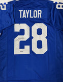 JONATHAN TAYLOR - Signed Custom Blue Jersey AUTO - Indianapolis Colts - BAS
