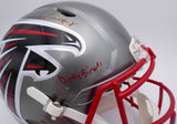 Kyle Pitts Auto Falcons Flash Full Size Helmet Dirty Bird (Smudge) Beckett 25817