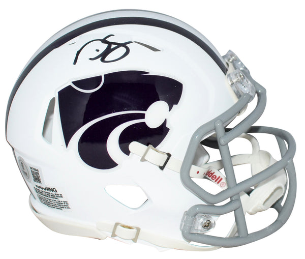 DARREN SPROLES SIGNED KANSAS STATE WILDCATS WHITE SPEED MINI HELMET BECKETT