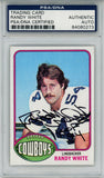 Randy White Autographed 1976 Topps #158 Trading Card HOF PSA Slab 43700