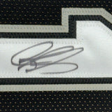 FRAMED Signed DENNIS RODMAN 35x39 San Antonio Black Jersey PSA COA