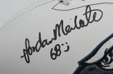 Jordan Mailata Autographed White Philadelphia Eagles Logo Football JSA 183555