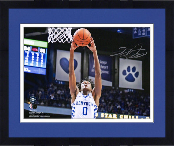 Framed De'Aron Fox Kentucky Wildcats Signed 8" x 10" Dunk Photo