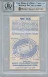 Tony Dorsett Signed Pittsburgh Panthers Heisman 10auto Ticket Slab Beckett 57047