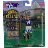 YA Tittle Autographed New York Giants 1998 Starting Line Up HOF Beckett 54985