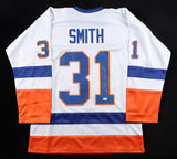 Billy Smith Signed New York Islanders Jersey (JSA COA) 4xStanley Cup Champ