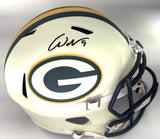 Packers CHRISTIAN WATSON Signed Full Size RIVALRY Replica Speed Helmet AUTO BAS
