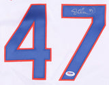 Jesse Orosco Signed Mets Jersey (PSA COA) 2xWorld Series champion (1986, 1988)