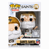 Rickey Jackson Signed Saints SANTA Funko Pop Doll #276 w/HOF 2010 (SCHWARTZ COA)