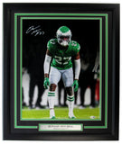 Quinyon Mitchell Autographed 16x20 Photo Framed Philadelphia Eagles JSA 203377