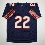 Autographed/Signed Matt Forte Chicago Blue Football Jersey Beckett BAS COA
