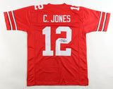 Cardale Jones Signed Ohio State Buckeyes OSU Red Jersey (JSA) Q.B. 2012-2015