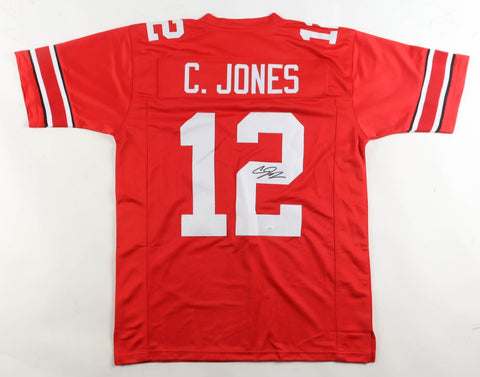 Cardale Jones Signed Ohio State Buckeyes OSU Red Jersey (JSA) Q.B. 2012-2015