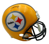 James Harrison Signed/Auto Steelers Full Size Gold Replica Helmet Beckett 155554