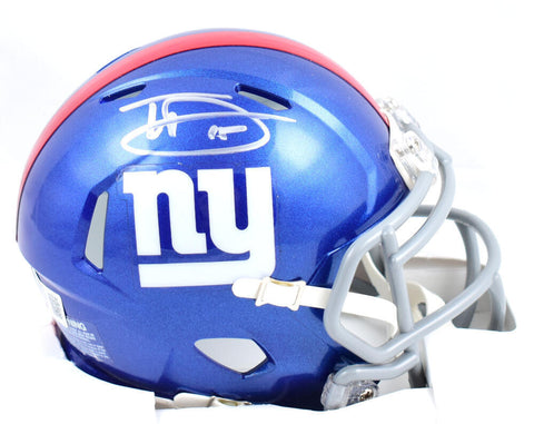 Tommy DeVito Autographed New York Giants Speed Mini Helmet-Beckett W Hologram